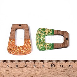 Подвески из непрозрачной смолы и орехового дерева&nbsp;RESI-T060-20M