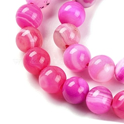 Натуральные полосатые агатовые / полосатые агатовые бусинки&nbsp;X-G-H037-A02-02