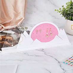 Акриловый дисплей серьги стойки&nbsp;EDIS-WH0016-016