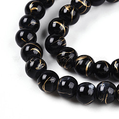 Выпечка окрашенные стеклянные бусины&nbsp;X1-DGLA-N003-6mm-B10