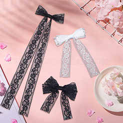 12 шт. 6 стиля заколки-бантики из полиэфирного сплава&nbsp;PHAR-CN0001-02