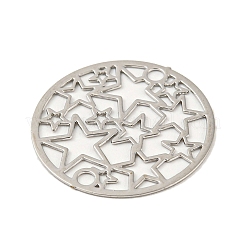 Покрытие стойки латунные полые подвески в форме звезды&nbsp;KKC-D001-18P