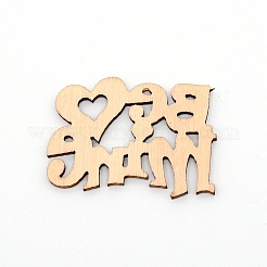 Кабошоны из натурального дерева&nbsp;LS-WOOD-WH0104-74