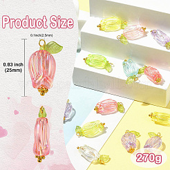 200 шт. подвески из прозрачного АБС-пластика&nbsp;PALLOY-CJ00120