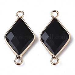 Соединители звеньев естественного черного камня&nbsp;G-S359-107A