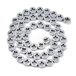 Гальванические нити из синтетических немагнитных гематитовых бусин&nbsp;G-K375-A01-01