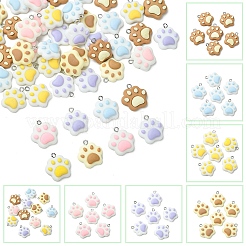 12 шт. 6 цвета непрозрачные подвески из смолы&nbsp;RESI-YW0003-44