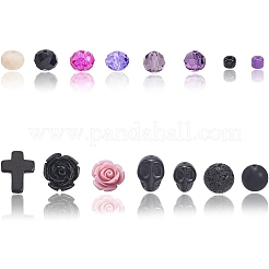 Наборы для самостоятельного изготовления эластичных браслетов в готическом стиле&nbsp;DIY-SC0030-43