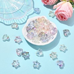 70шт 14 стиля прозрачные акриловые бусины&nbsp;MACR-CJ0002-08