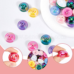 40шт УФ-покрытие непрозрачные акриловые бусины&nbsp;OACR-SP0001-13