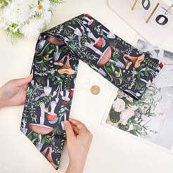 1 шт. полиэстеровый ремень с принтом грибов для женщин&nbsp;AJEW-CP0009-89B