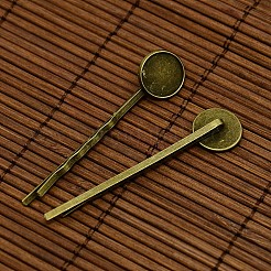 12мм прозрачно ясный куполообразное стекло кабошон покрытие для DIY изготовления железной шпильки Bobby Pin DIY-X0071-NF