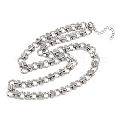 Цепочки из текстурированной цепочки из нержавеющей стали 304 толщиной 8 мм&nbsp;NJEW-Z105-04P-03