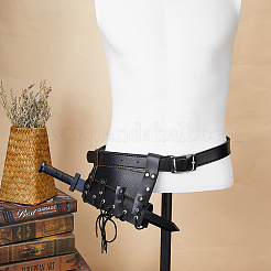 Искусственная кожа с оболочкой из сплава на талии&nbsp;AJEW-WH0419-04B