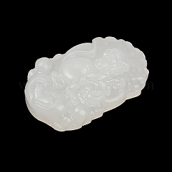 Резные подвески из натурального белого нефрита&nbsp;LS-G-S384-01I