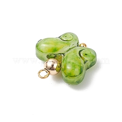 Латунь стекло амулеты&nbsp;PALLOY-JF04531