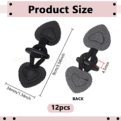 12 шт. пряжка из смолы и искусственной кожи&nbsp;AJEW-PH0006-49A-02