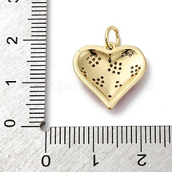 Латунь микропаве фианиты с подвесками из эмали&nbsp;KK-Q098-21G-A