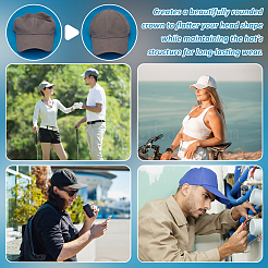 Бумажная вставка для формовки шляпы для бейсболок&nbsp;LS-AJEW-WH0460-093