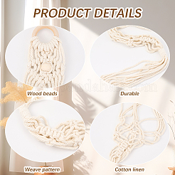 Держатель для гитары из хлопкового шнура макраме&nbsp;AJEW-WH20006-113B