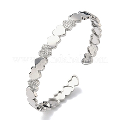 Латунь микро проложить Цирконом браслеты&nbsp;BJEW-C144-02P