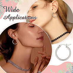 40 шт. серьги-кольца из нержавеющей стали 304 для женщин&nbsp;EJEW-ME0001-11