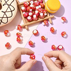 50 шт. Непрозрачные акриловые бусины&nbsp;OACR-CJ0002-59