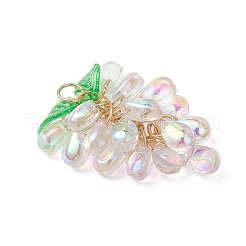 Прозрачные стеклянные подвески&nbsp;PALLOY-JF04758-01