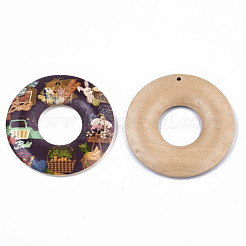 Печатные подвески дерева&nbsp;WOOD-S045-104F