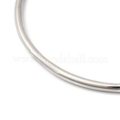 Комплект из 7 тонкого простого браслета из нержавеющей стали 201 для женщин&nbsp;BJEW-L664-022K-P01