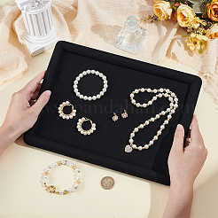 Прямоугольные деревянные подставки для демонстрации украшений&nbsp;ODIS-WH0043-178B-02