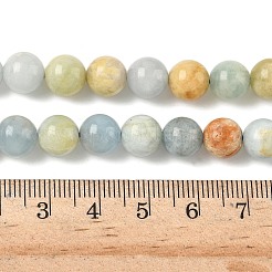 Природные Аквамарин бисер нитей&nbsp;G-D327-A01-8mm