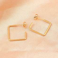 Серьги-гвоздики из нержавеющей стали 304&nbsp;EJEW-D339-01G