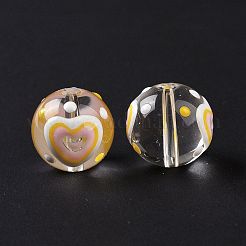 Прозрачные стеклянные бусины&nbsp;LAMP-B021-03A-07