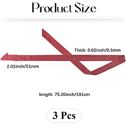 Длинный шелковый шарф из полиэстера с узором в горошек для женщин и девочек&nbsp;AJEW-WH20042-79C