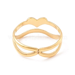 Ионное покрытие (IP) манжетное кольцо из нержавеющей стали 304&nbsp;RJEW-F121-01G