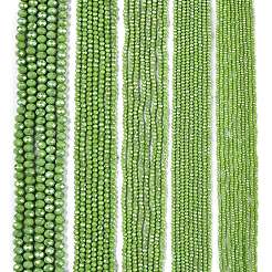 Стеклянные бусины с гальваническим покрытием &nbsp;EGLA-A044-P4mm-B30