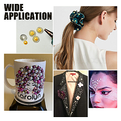 Кабошоны из искусственного жемчуга из АБС-пластика и акрила&nbsp;SACR-PH0006-06