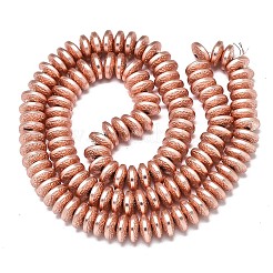 Гальванизировать немагнитных синтетический гематит бисер пряди&nbsp;LS-G-S372-001-02RG