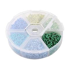 Цветы 6 алюминиевая проволока открыты кольца прыжок&nbsp;ALUM-JP0001-01A