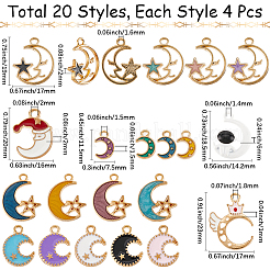 80шт 20 стиля подвески из сплава с эмалью&nbsp;FIND-SC0014-17