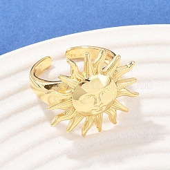 Латунные регулируемые манжеты с открытыми кольцами&nbsp;RJEW-C145-03G