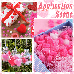 500шт пенопластовые шарики в форме сердца&nbsp;AJEW-SC0031-53