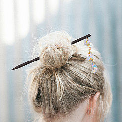 2шт деревянная палочка для волос&nbsp;OHAR-CA00002