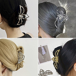 4 шт. 4 стильные заколки-коготки из сплава для волос на Хэллоуин для женщин и девочек&nbsp;AJEW-TA0001-90