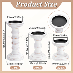 5 шт. деревянный подсвечник&nbsp;DIY-WA0001-10