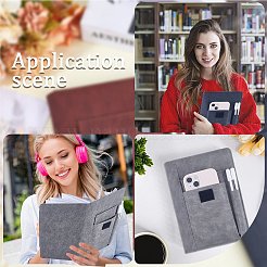 2шт обложка для книги из двухцветной искусственной кожи&nbsp;AJEW-CP0008-70D