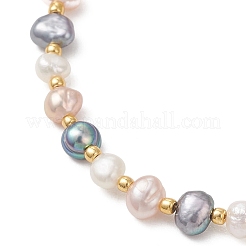 Браслеты-слайдеры из натурального культивированного пресноводного жемчуга и бисера для женщин&nbsp;BJEW-JB13178