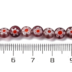 Ручной работы millefiori стеклянные бусины нитки LAMP-G164-11J