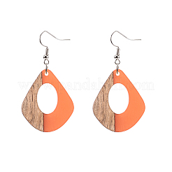 Подвески из смолы и дерева&nbsp;RESI-OL0001-08C